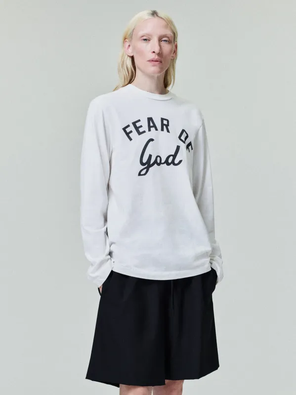 Womens Varsity Long Sleeve Tee made by Fear of God
