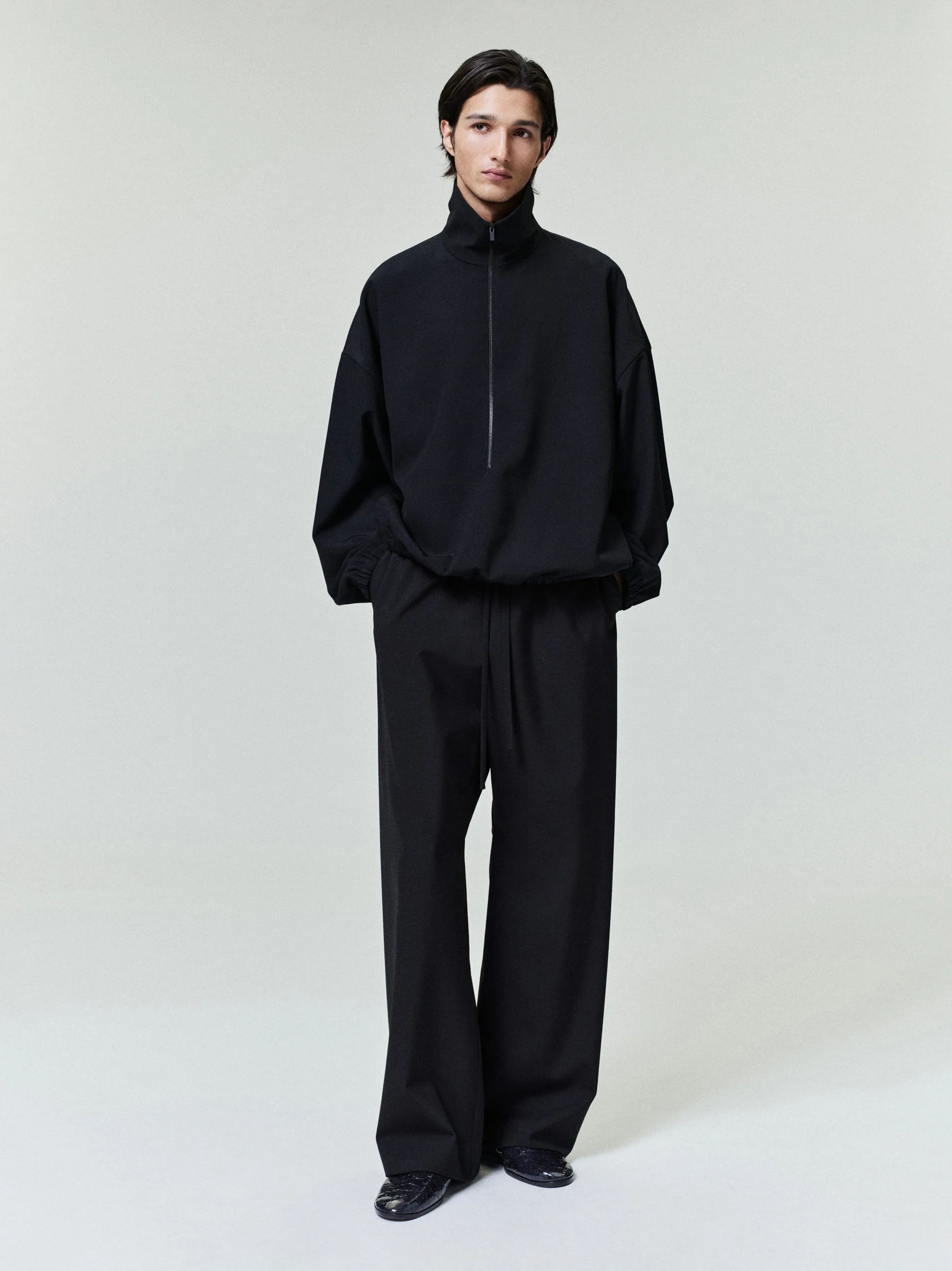 Wool Ripstop Half Zip Track Jacket sold by Fear of God