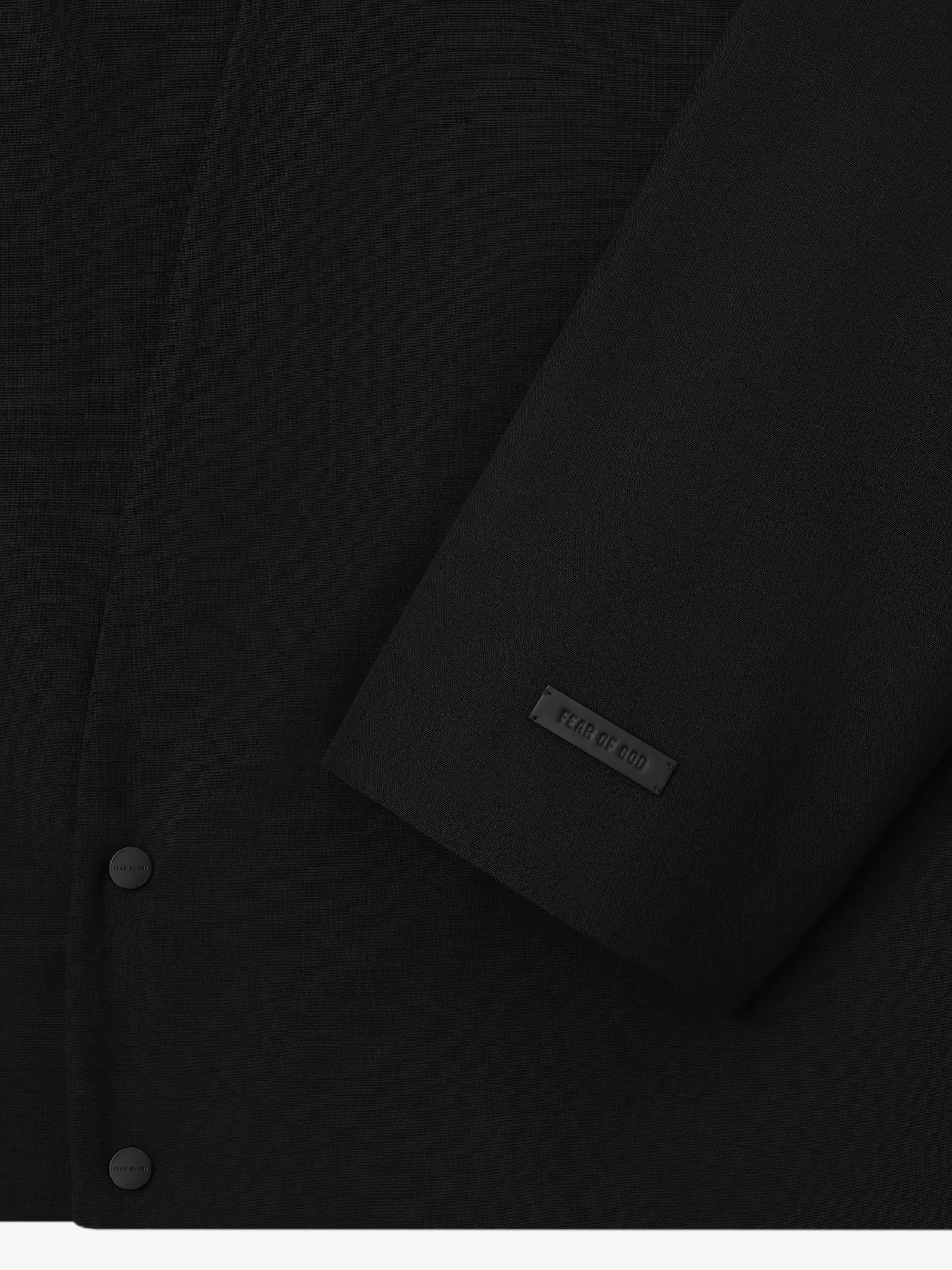 Wool Ripstop Relaxed Cropped Lapelless Jacket sold by Fear of God product image thumbnail 4