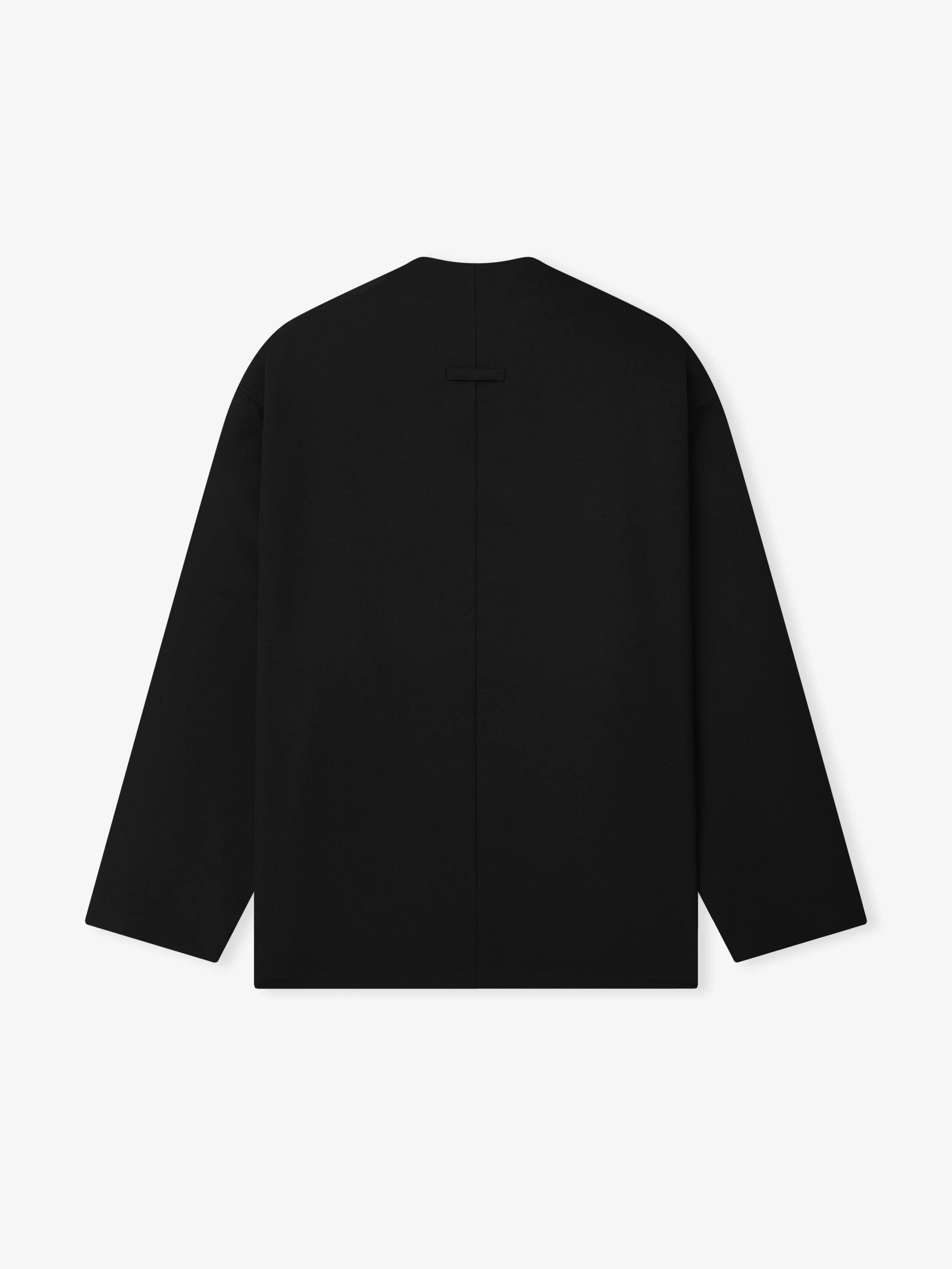 Wool Ripstop Relaxed Cropped Lapelless Jacket sold by Fear of God product image thumbnail 2
