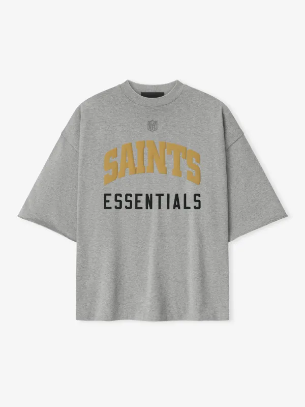 Saints 90s 3/4 Sleeve Football Tee made by Essentials