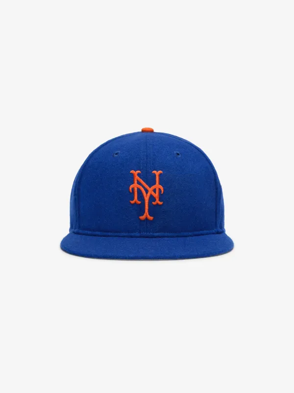 New York Mets Wool Retro Crown 59FIFTY Fitted Cap made by Essentials