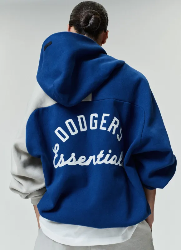 Dodgers Raglan Half Zip Sport Hoodie made by Essentials