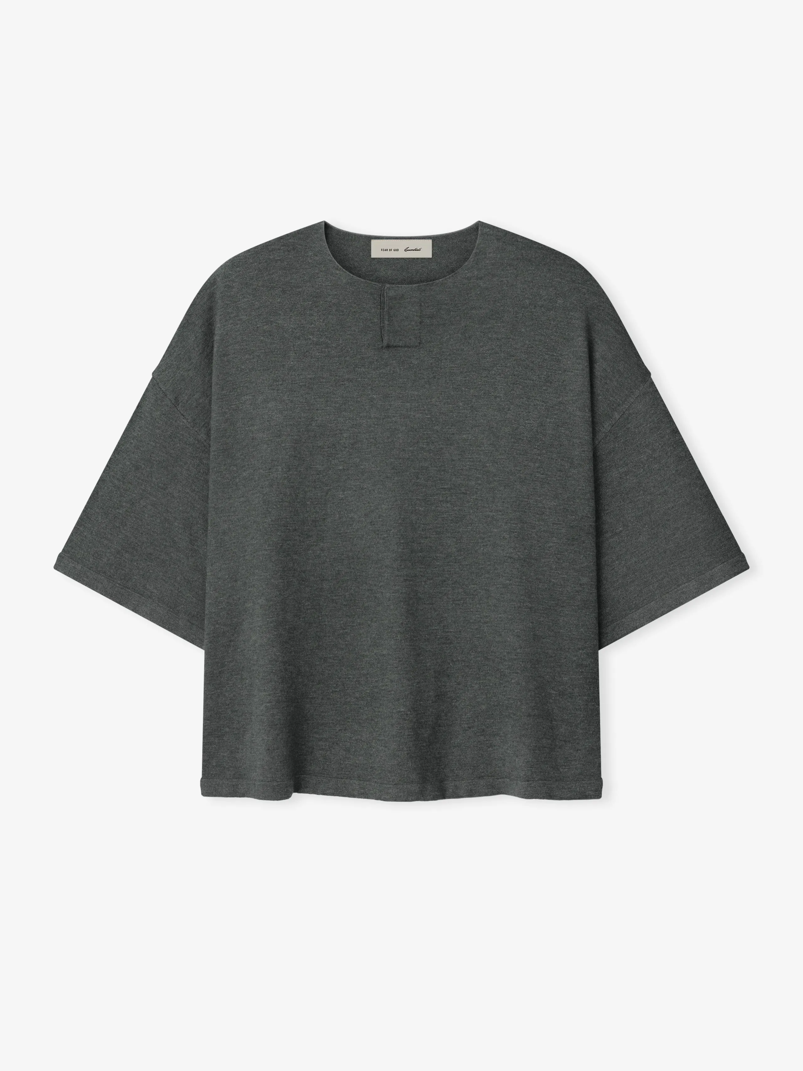Soft Knit Short Sleeve Henley sold by Fear of God