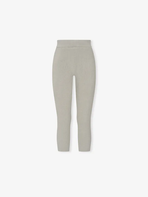 Womens Rib Knit Capri made by Essentials
