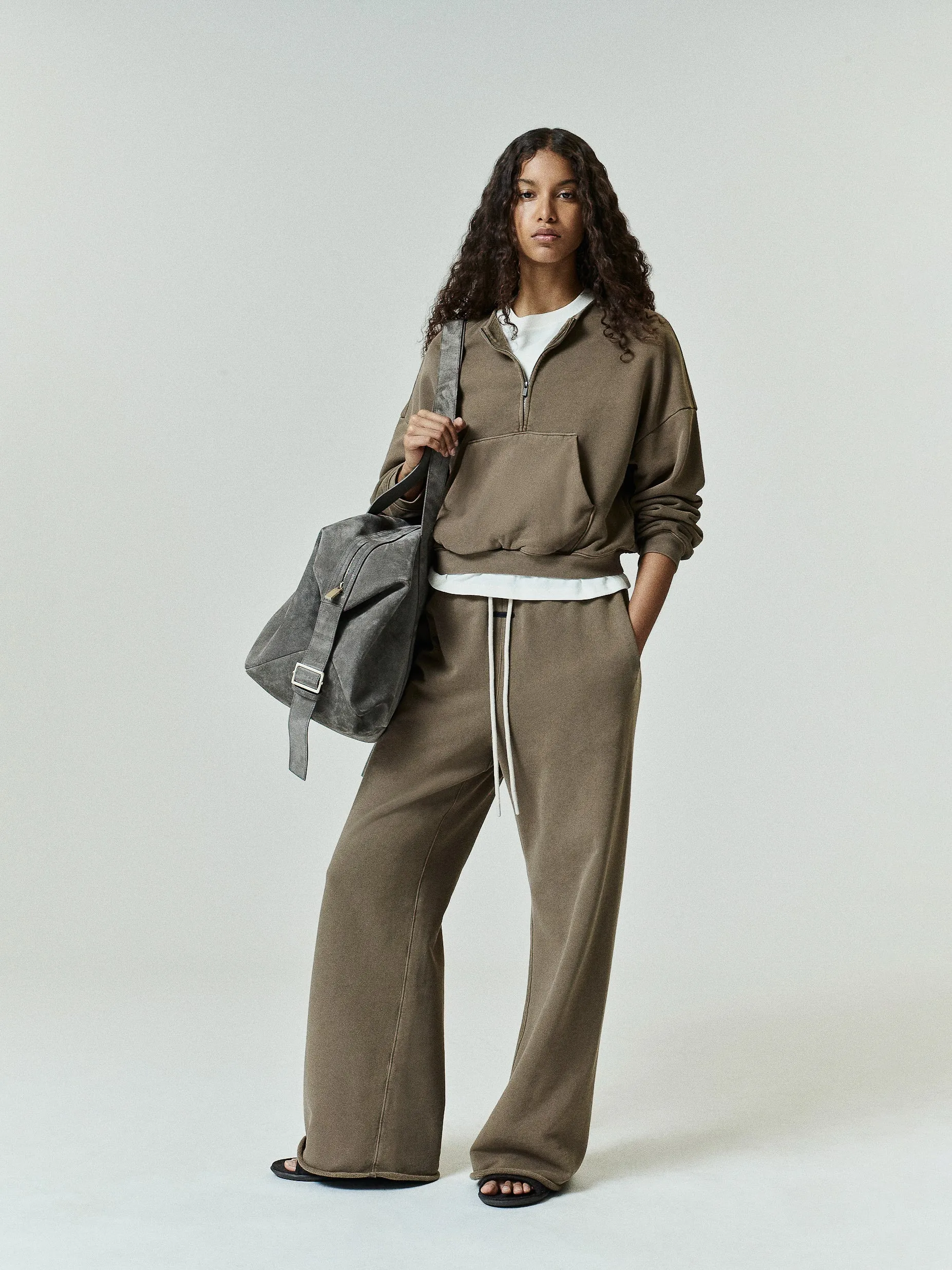 Womens French Terry Relaxed Half Zip sold by Fear of God