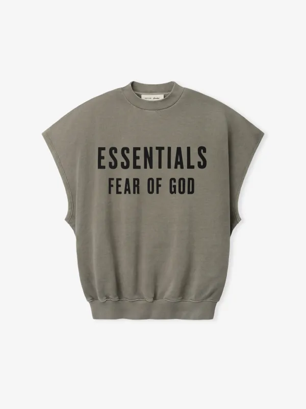 Relaxed Fleece Cutoff Sweatshirt made by Essentials