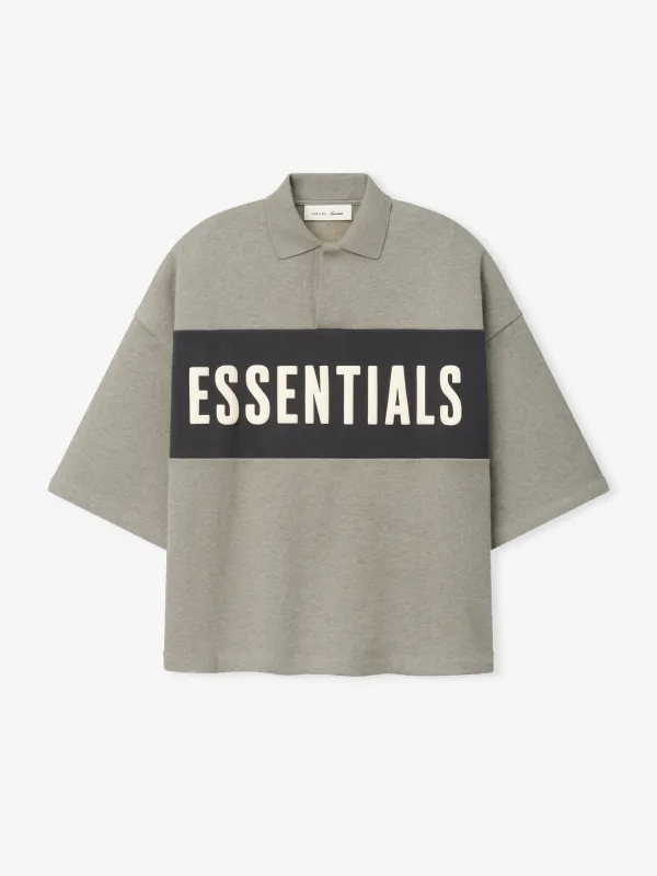 Cropped Panelled Polo made by Essentials