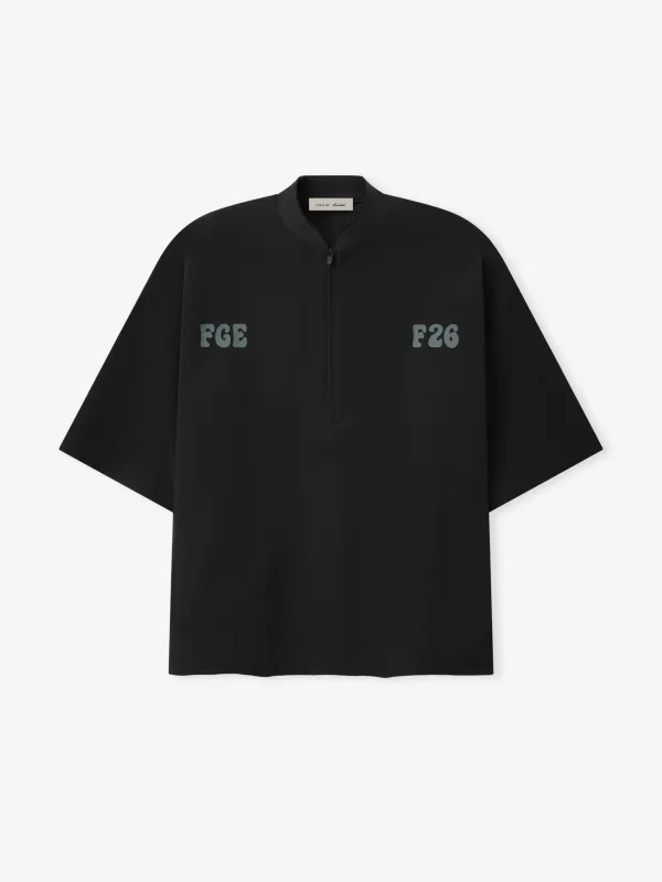 Half Zip Baseball Shirt made by Essentials