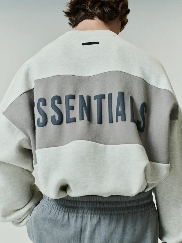 Cropped Relaxed Panelled Sweatshirt made by Essentials