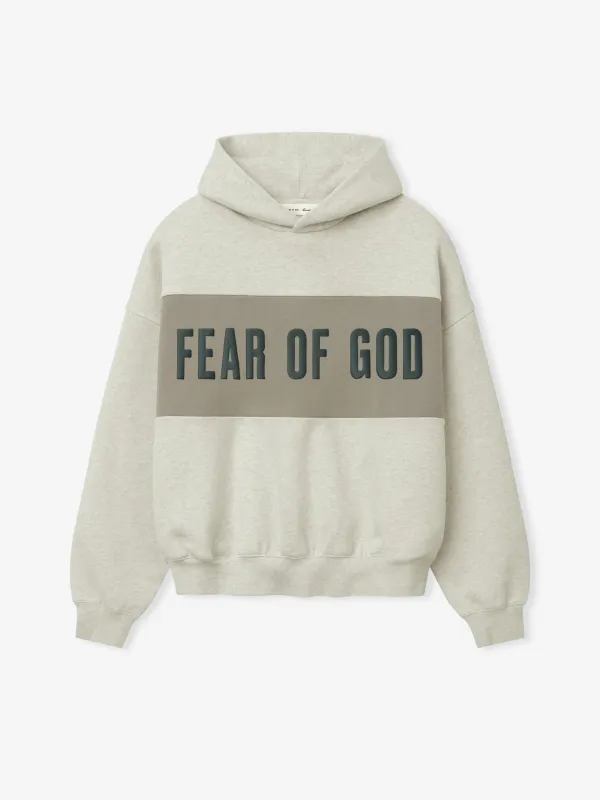Cropped Relaxed Panelled Hoodie made by Essentials