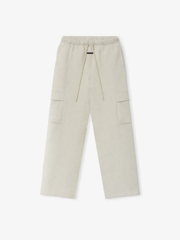 Womens Fleece Cargo Relaxed Sweatpant made by Essentials