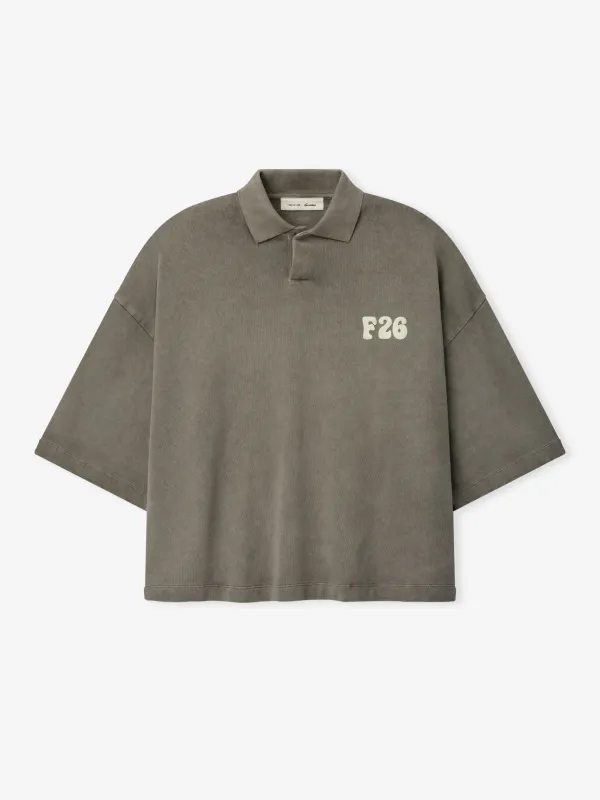 Heavy Jersey Cropped Polo made by Essentials