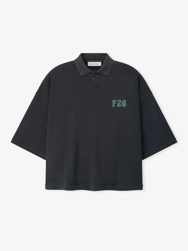 Heavy Jersey Cropped Polo made by Essentials