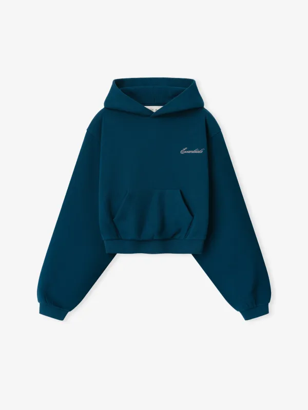 Womens Modern Cropped Hoodie made by Essentials