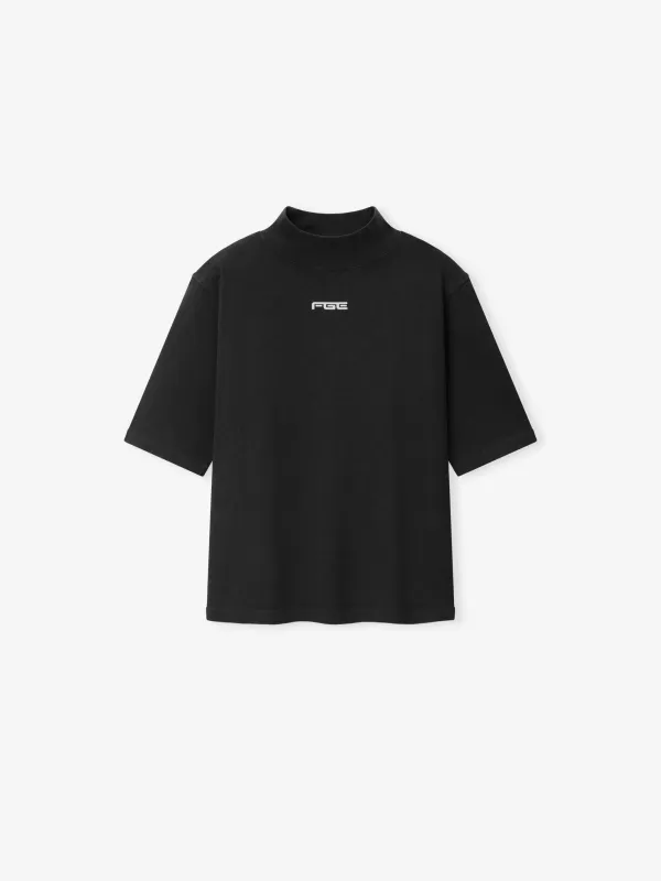 Womens Slim Mockneck Tee made by Essentials