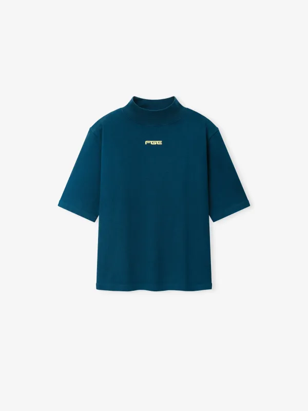 Womens Slim Mockneck Tee made by Essentials