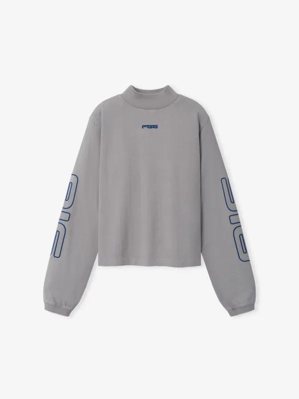 Womens Slim Mock Neck Longsleeve Tee made by Essentials