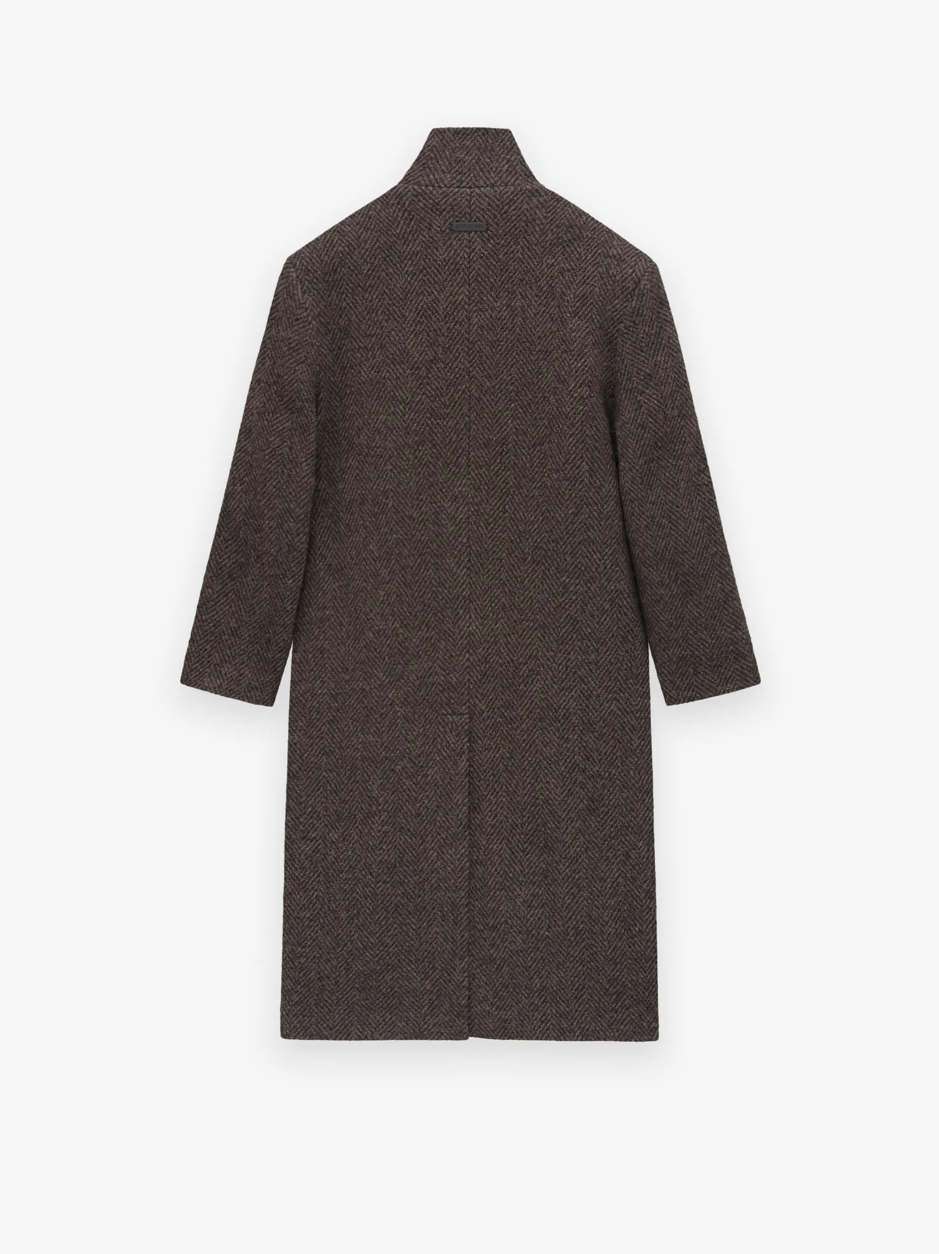 Wool Chevron Stand Collar Overcoat sold by Fear of God product image thumbnail 3