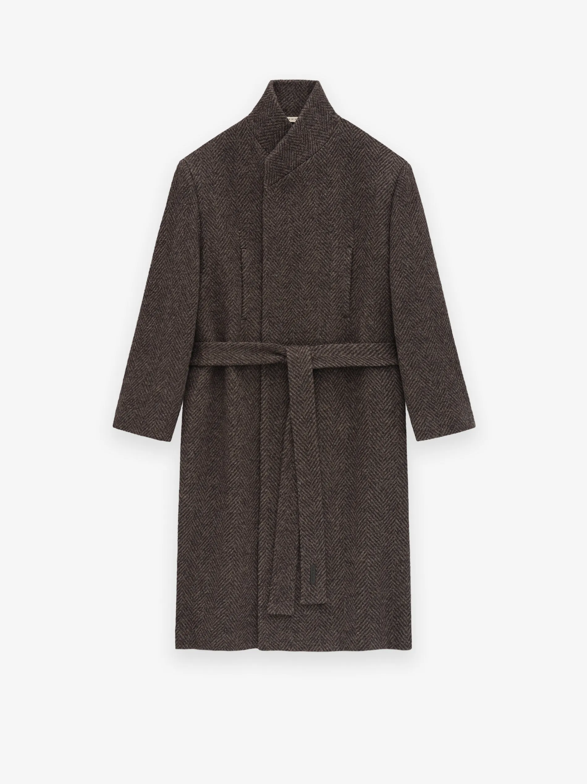 Wool Chevron Stand Collar Overcoat sold by Fear of God product image thumbnail 2