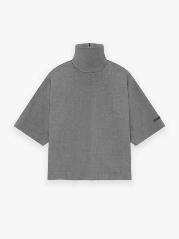 Wool Canvas High Neck Short Sleeve Shirt sold by Fear of God