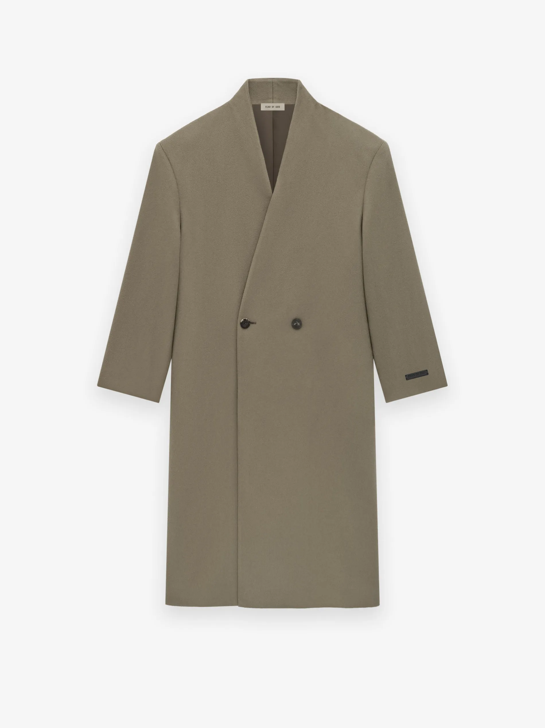 Melton Wool Lapelless Coat sold by Fear of God product image thumbnail 2