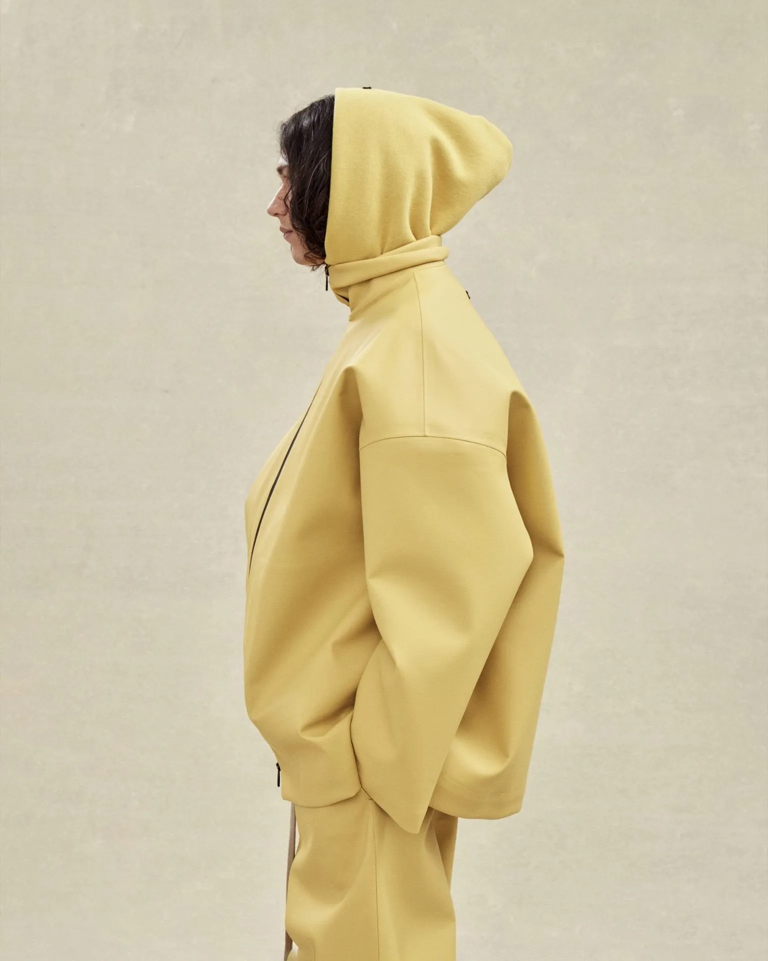 Rubberized Knee Pleat Wide Leg Pant sold by Fear of God product image thumbnail 5
