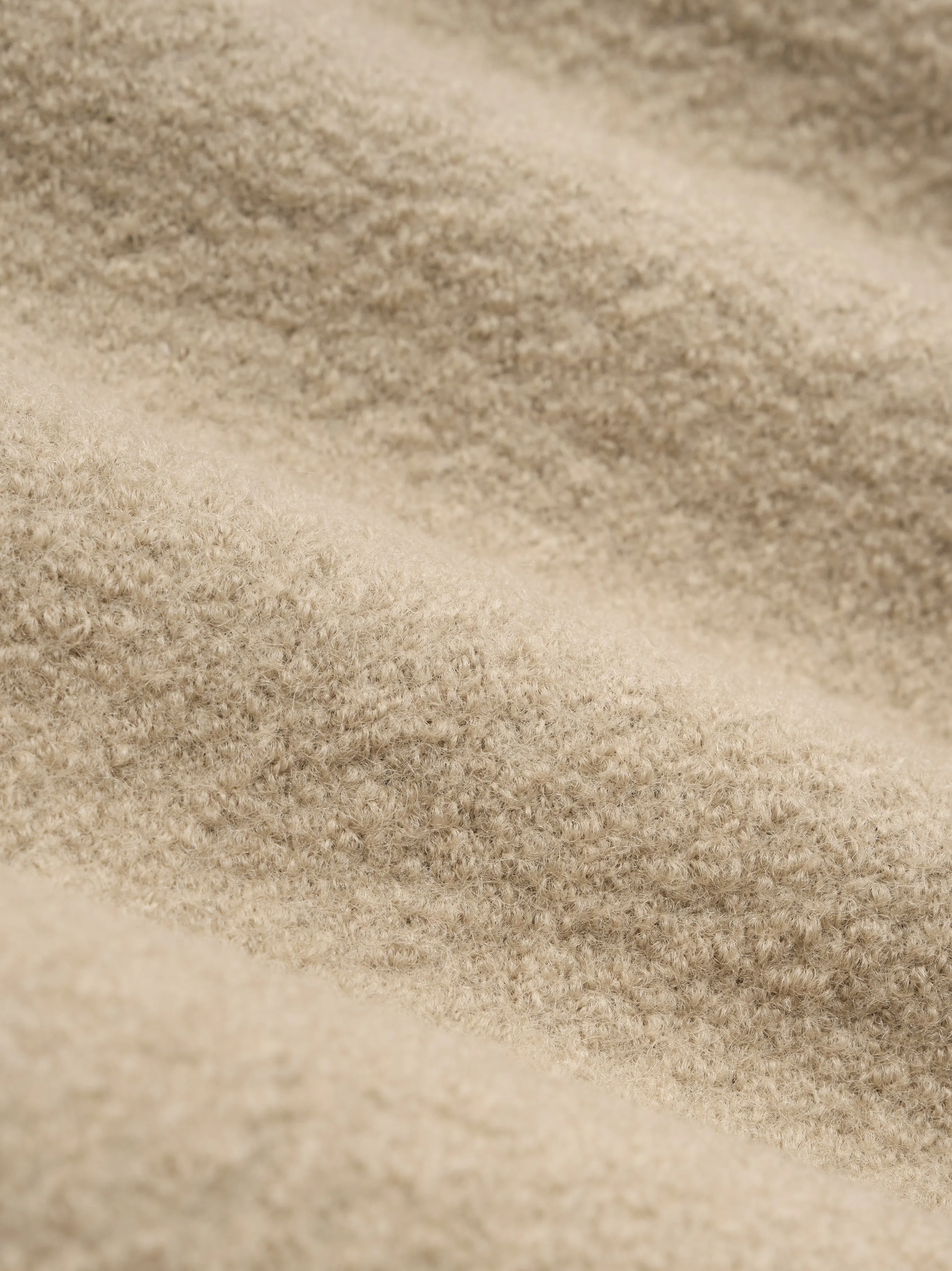 Boiled Wool 3/4 Sleeve Collarless Zip-Up sold by Fear of God product image thumbnail 3