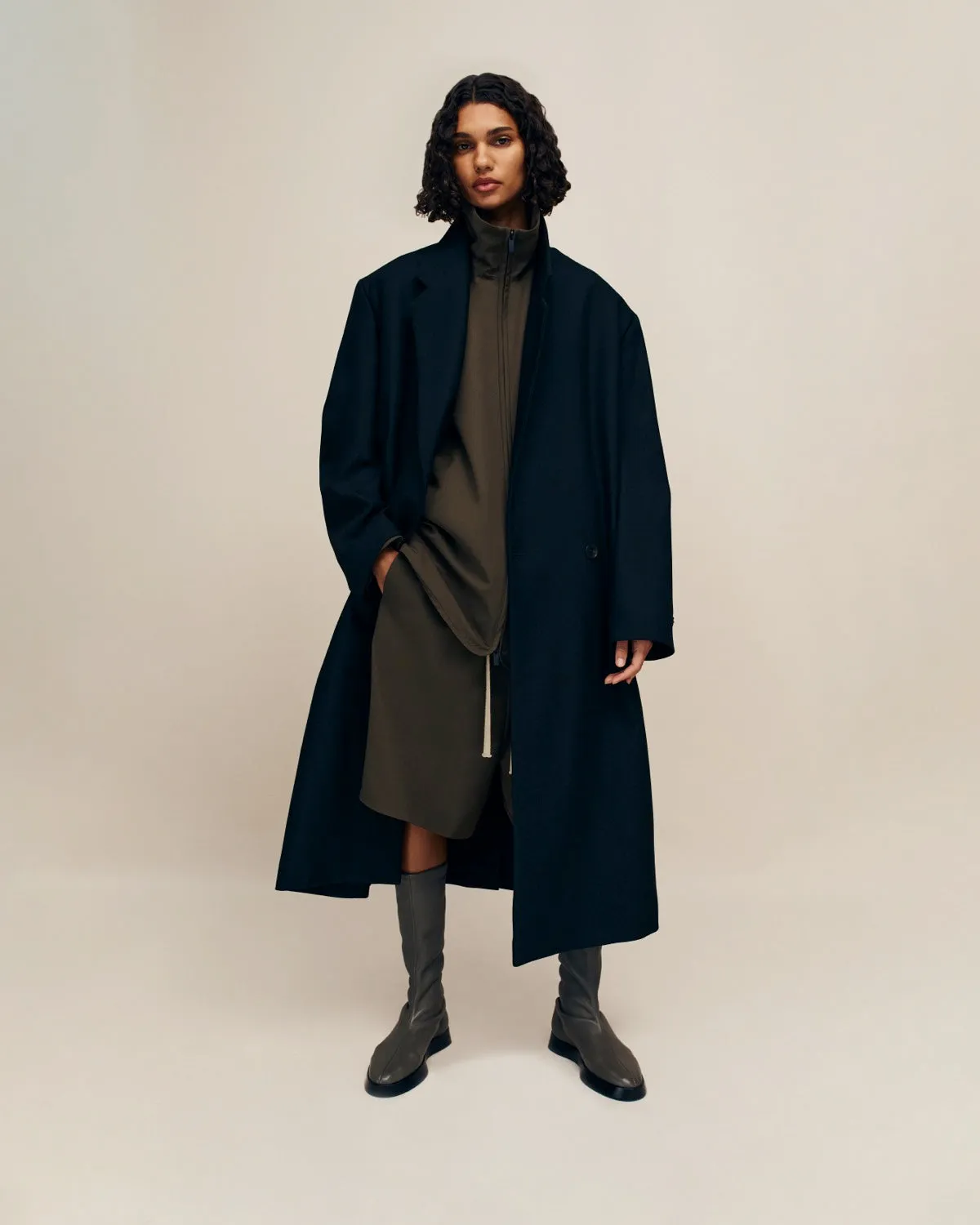 Wool Crepe High Neck Jacket sold by Fear of God product image thumbnail 5