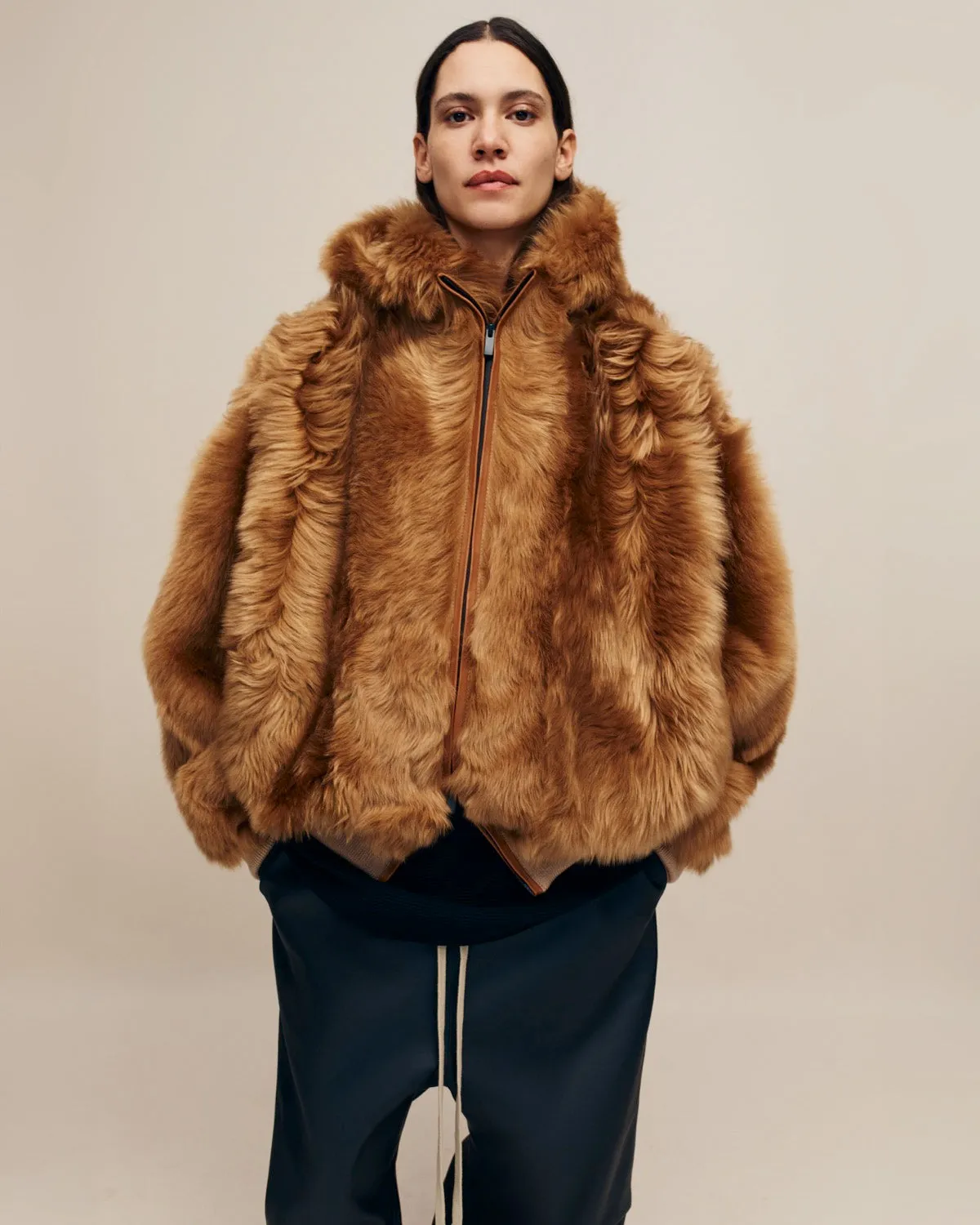 Shearling Hooded Bomber sold by Fear of God product image thumbnail 5