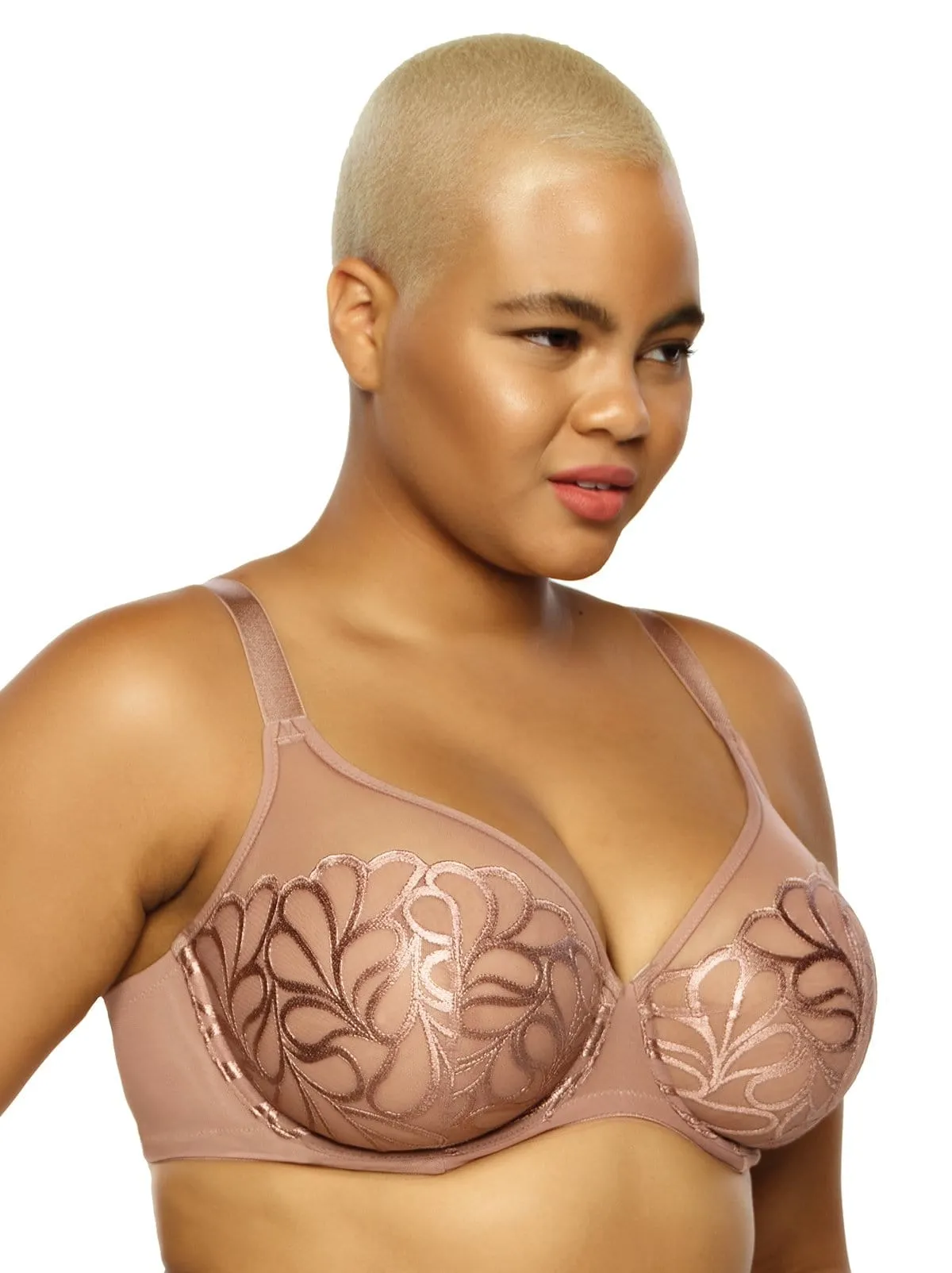 Lotus Embroidered Unlined Bra sold by Felina product image thumbnail 5