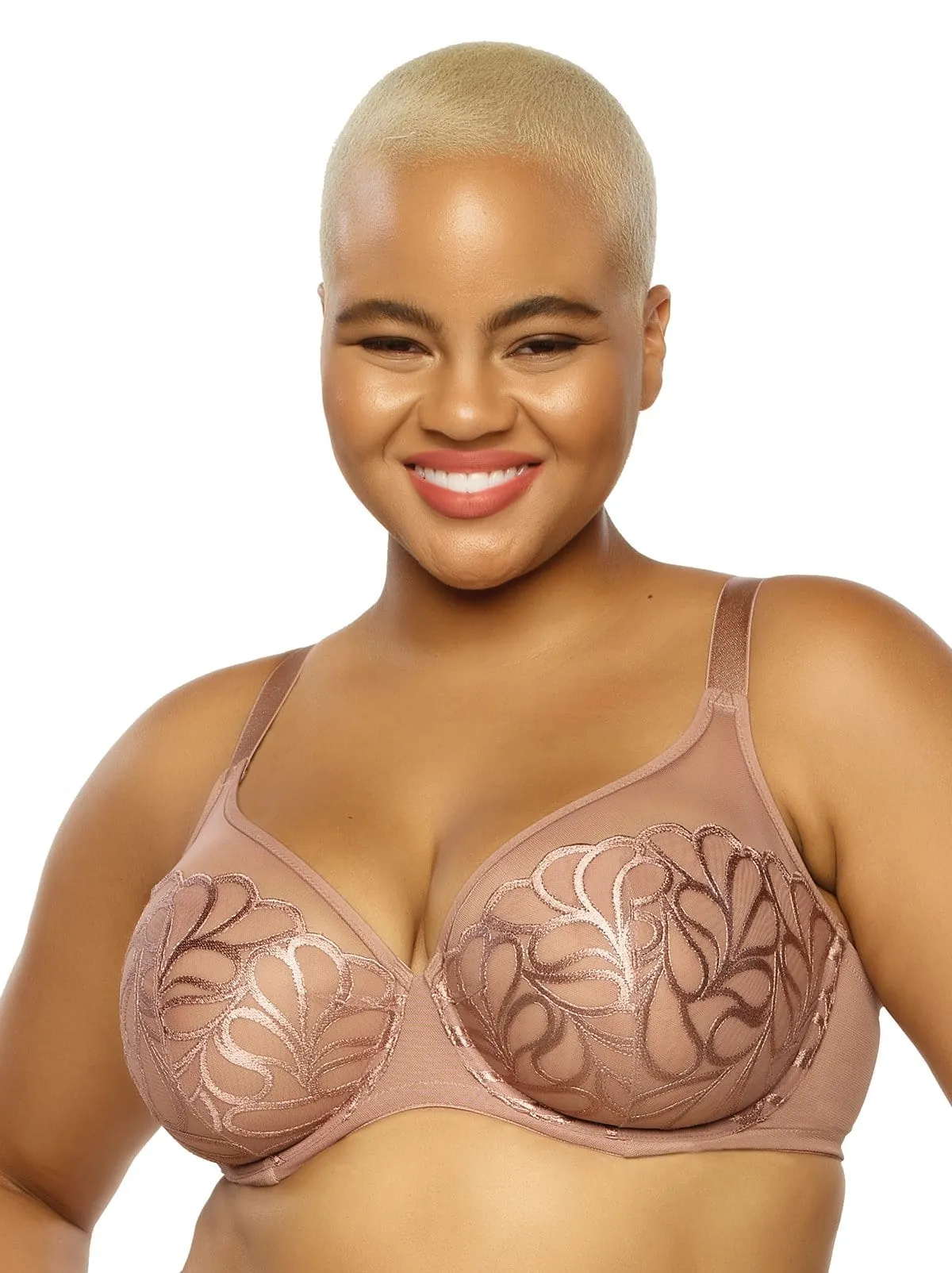 Lotus Embroidered Unlined Bra sold by Felina product image thumbnail 4