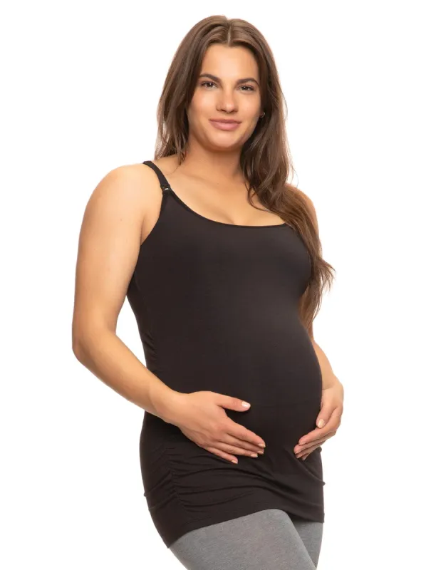 Cotton Modal Maternity Cami with Nursing Clips sold by Felina
