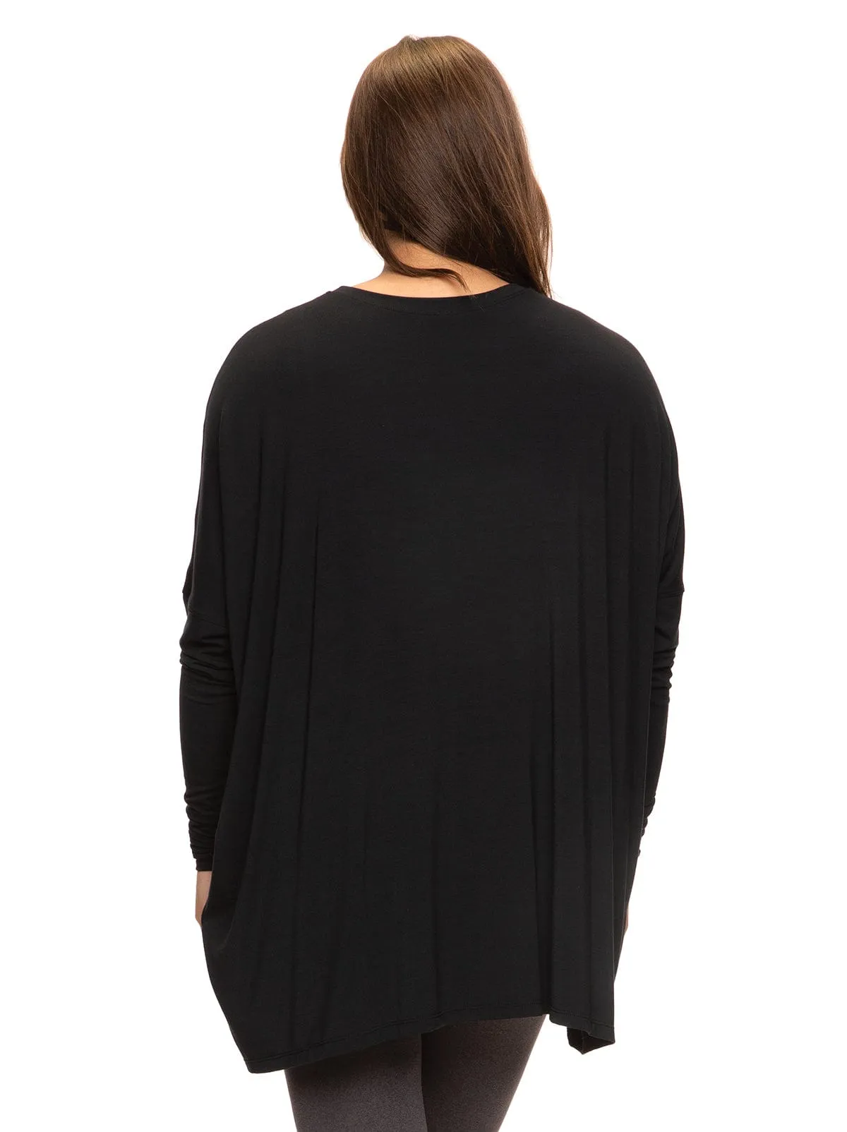 Modal Span Side Drape Maternity L/S Top sold by Felina product image thumbnail 2