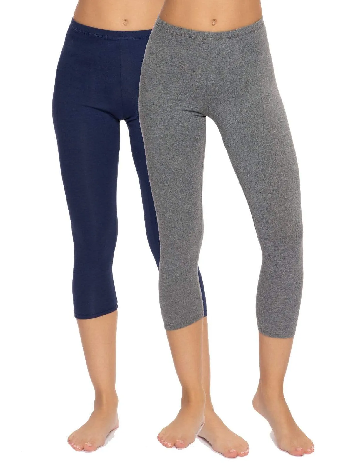 Cotton Modal Capri Leggings 2-Pack sold by Felina product image thumbnail 3