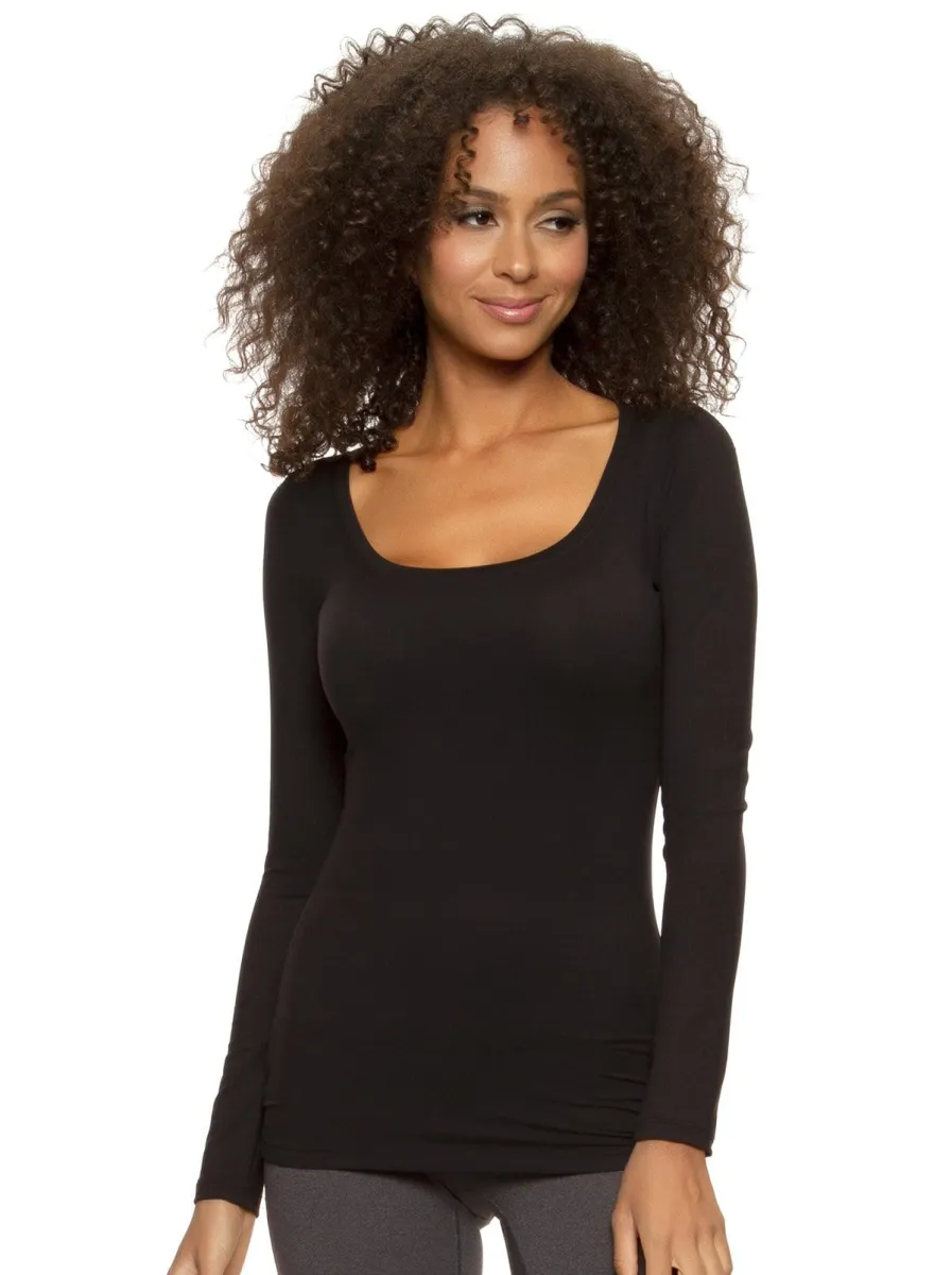 Velvety Soft Scoop Neck Longsleeve sold by Felina