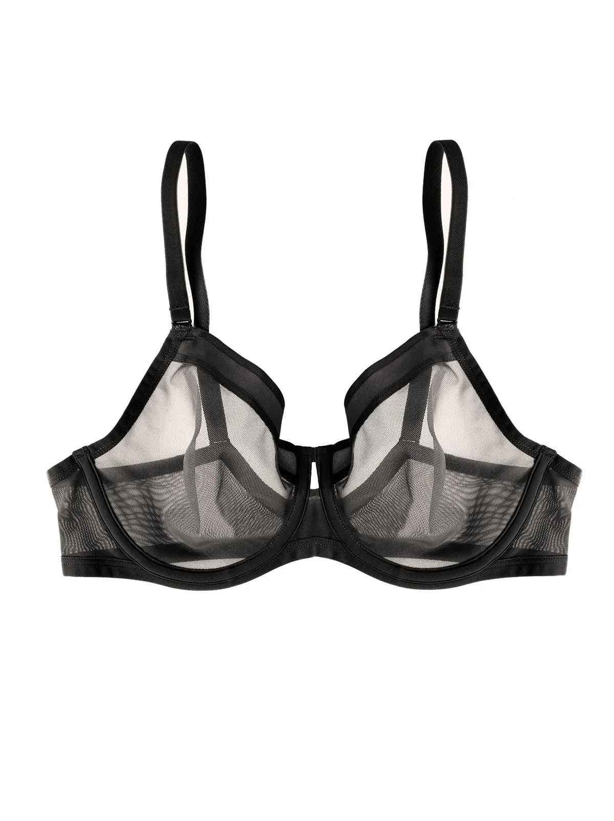 Ethereal Sheer Mesh Unlined Underwire Bra sold by Felina product image thumbnail 4