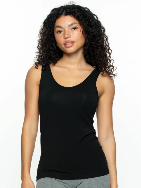 Cotton Modal Reversible Tank Top 4-Pack sold by Felina