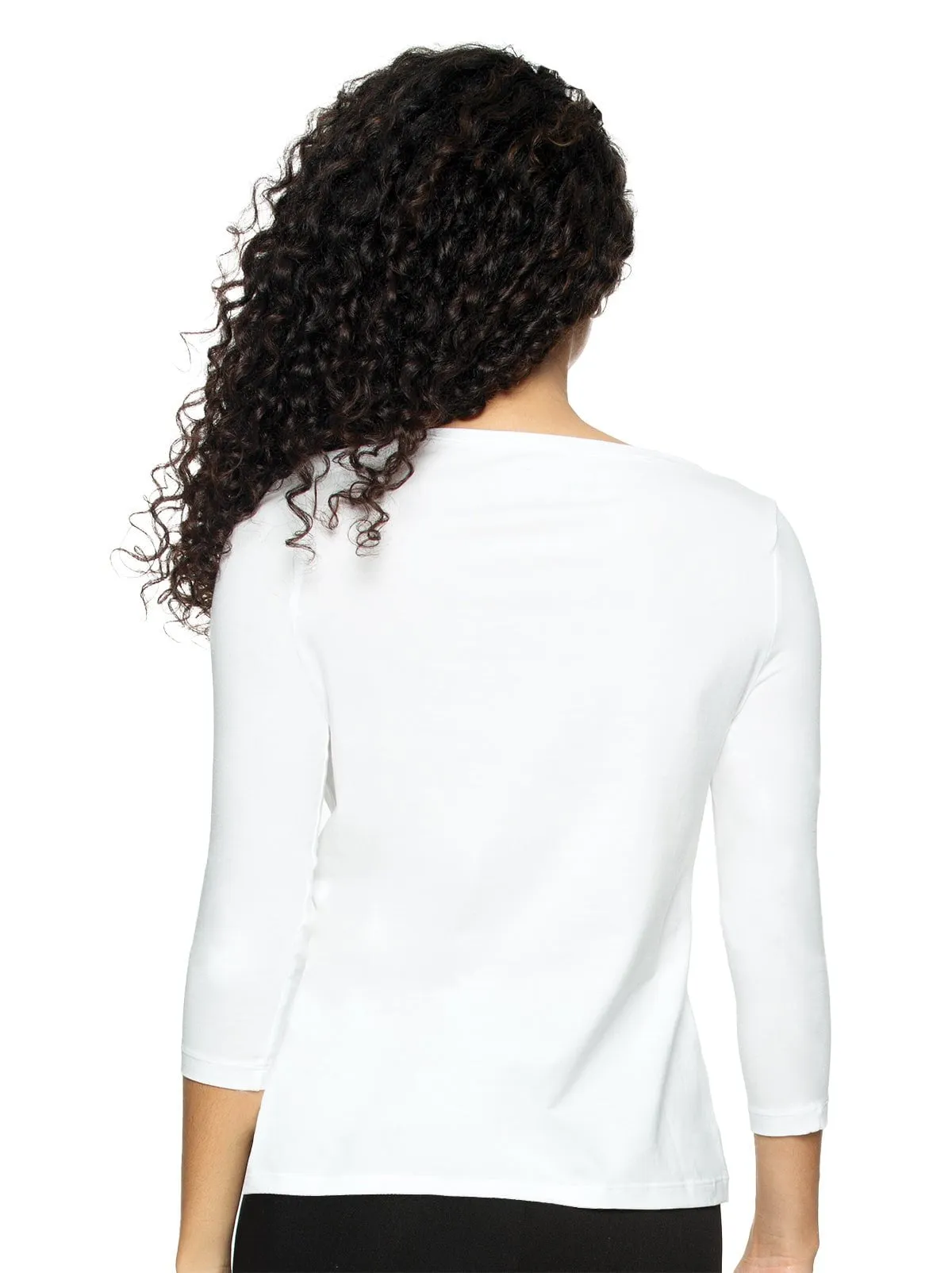 Key Item Boat Neck 3/4 Sleeve Top sold by Felina product image thumbnail 4