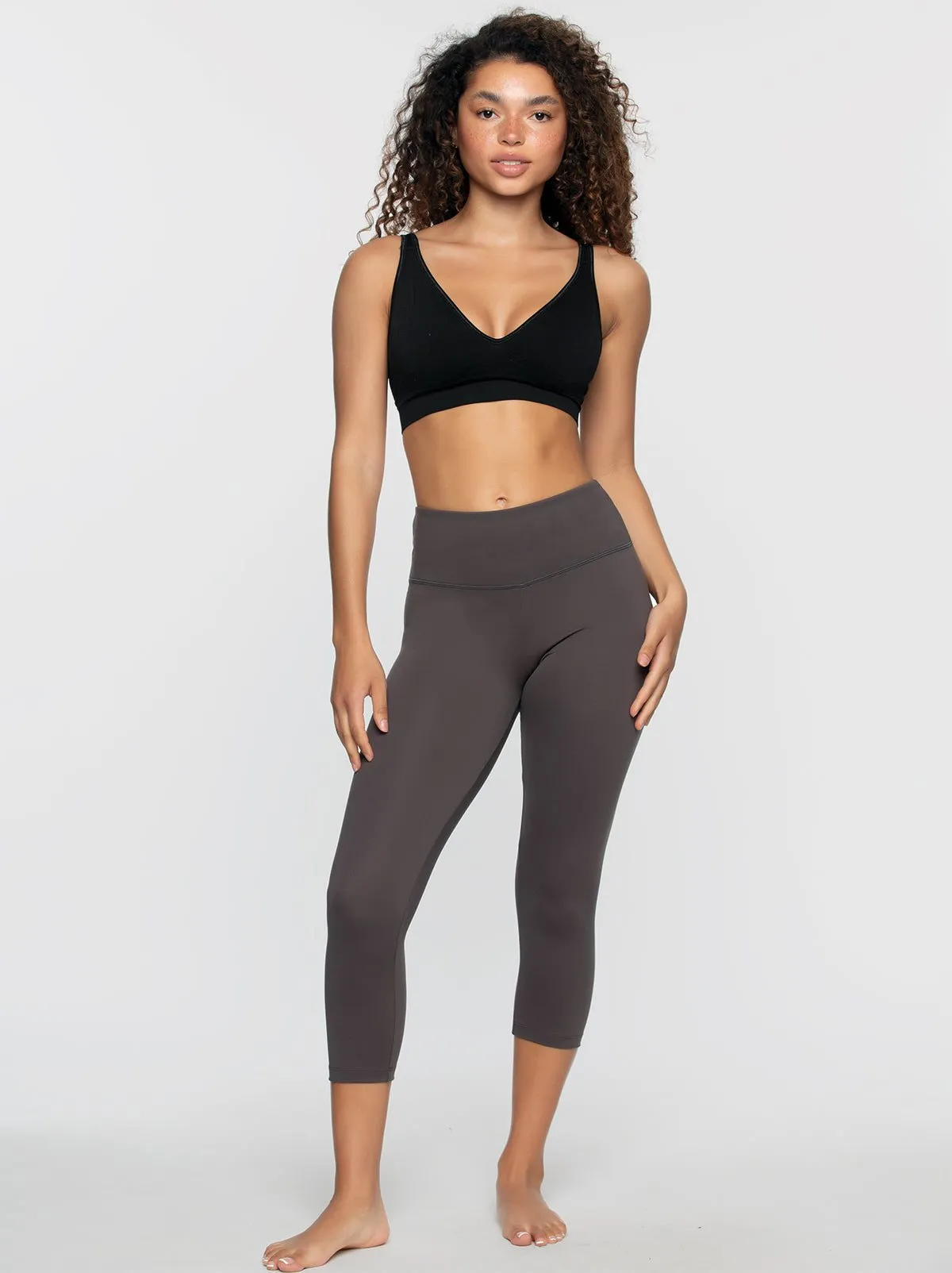 Sueded Athletic Capri Legging sold by Felina