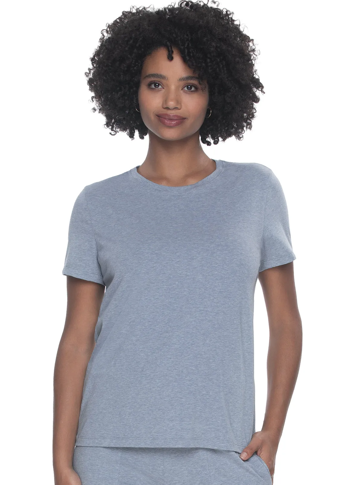 Organic Cotton Stretch Crew Neck Tee sold by Felina