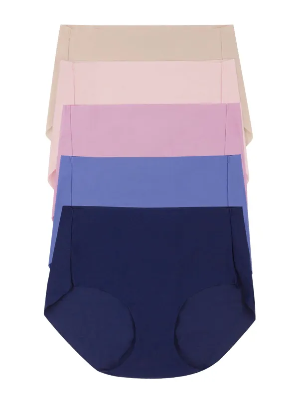 No Show Elastic Free Hipster 5-Pack sold by Felina