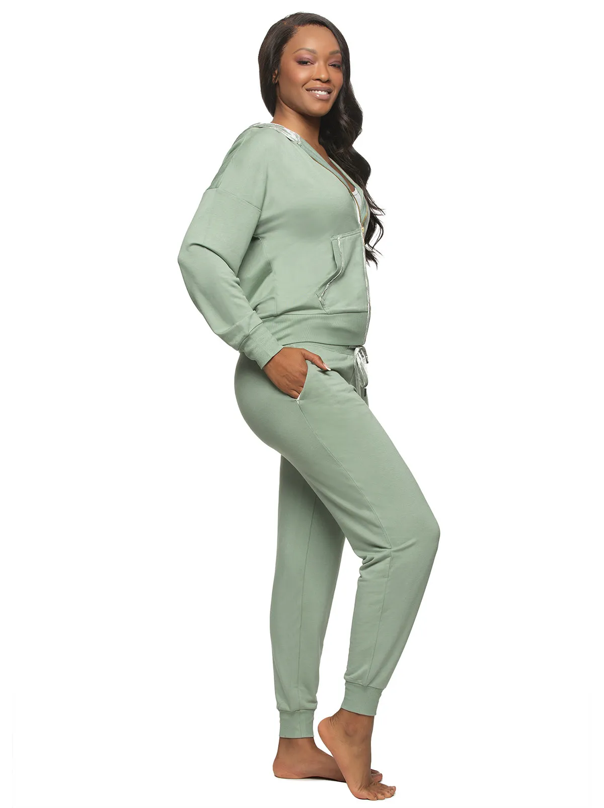 Aria Zip Up & Jogger Set sold by Felina product image thumbnail 5