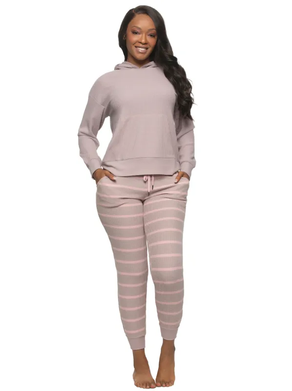Jolie 2-Piece Hoodie & Jogger Lounge Set sold by Felina