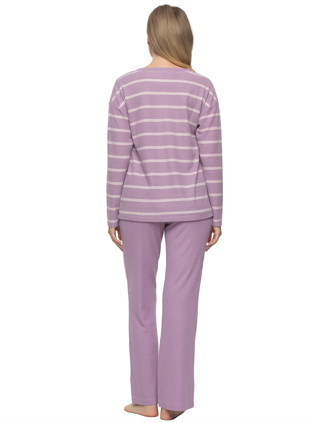 Jolie 2-Piece Henley & Lounge Pant Set sold by Felina product image thumbnail 3