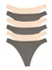 Organic Cotton Stretch Thong 6-Pack sold by Felina