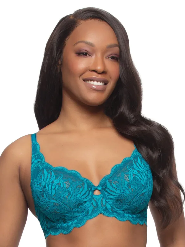Peridot Unlined Lace Bra sold by Felina