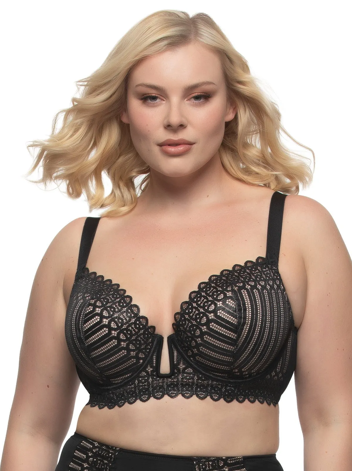 Siren U-Wire Lace Demi Bra sold by Felina
