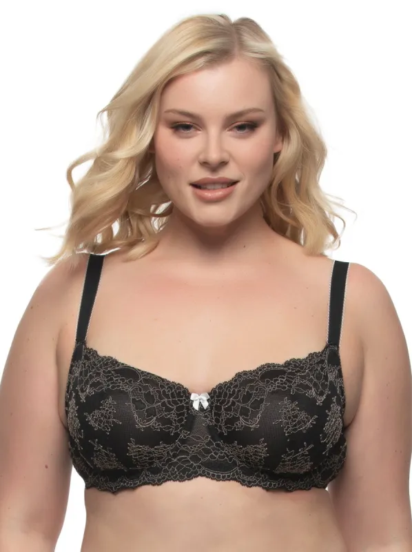 Lola Unlined Balconette Bra made by Felina