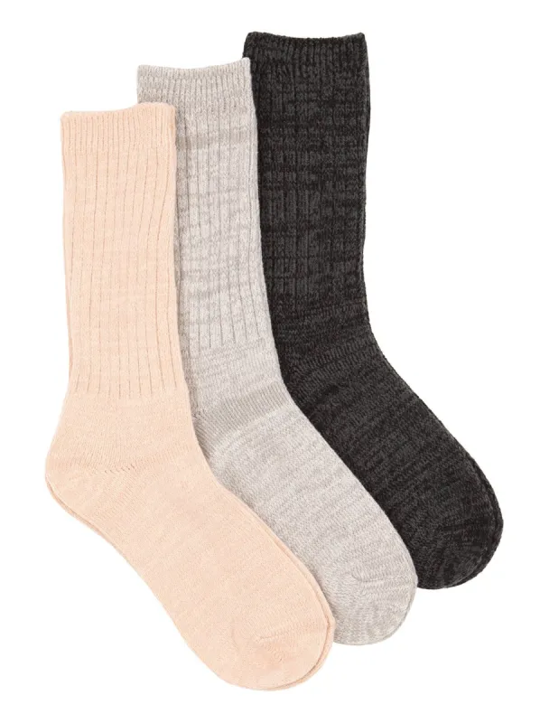 Ribbed Crew Socks 3-Pack sold by Felina